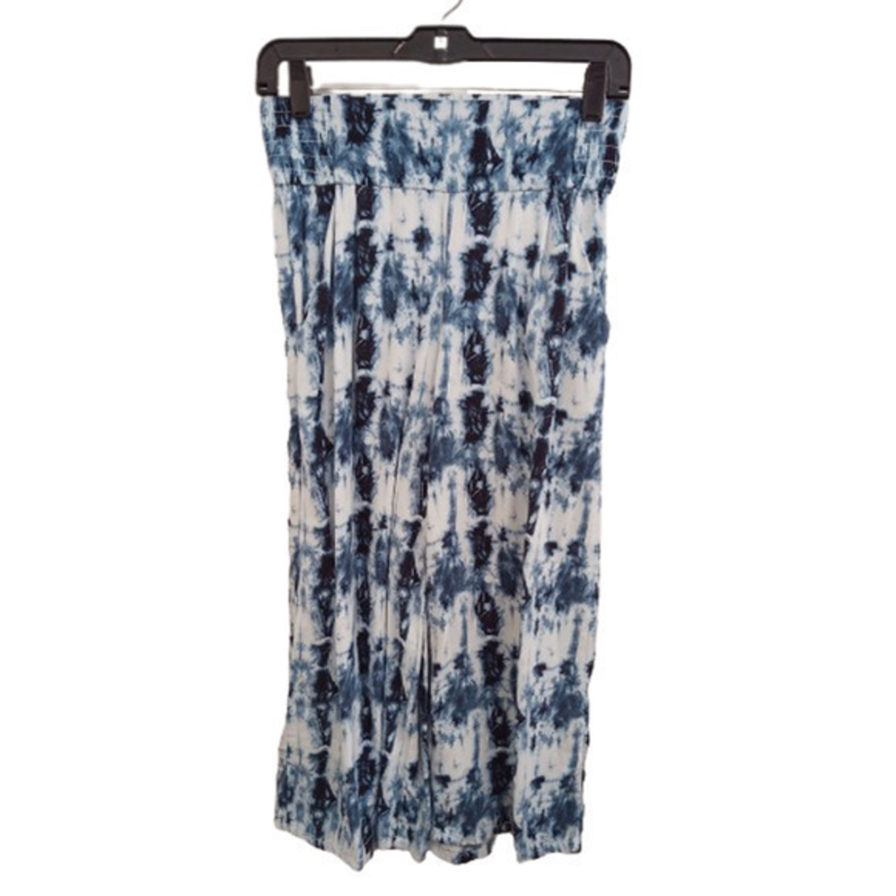 Time and Tru‎ Blue Tie Dye Cropped Pants Size XSmall 0-2